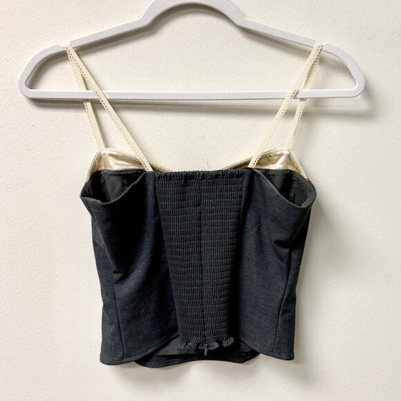 Reformation Charcoal and Cream Tank Top - Picture 7 of 7